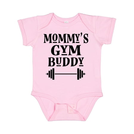 

Inktastic Mommy Gym Buddy Workout Gift Baby Boy or Baby Girl Bodysuit