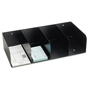 Check Separator, 4 Packet, Steel, 16.25 X 8 X 4, Black