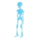 thumbnail image 2 of 3.4 '' Halloween Skeleton Cuerpo Completo Skull Hombre con Grupos Movables Grupos de Mano Figurine para Pub Decor Party Supplies Azul eléctrico BLESIY Halloween Skeleton Man, 2 of 8