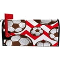 thumbnail image 5 of Coolnut Mailbox Cover Football On Red Waves Post Mail Box Cover Magnetic Mail Wraps Cover Oversize 25.4" L x 20.78" W, 5 of 5