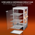 thumbnail image 2 of WeChef 600W 5-Shelf Commercial Food Warmer 15" Countertop Catering Pizza Display Case, 2 of 9