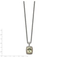 thumbnail image 2 of Shey Couture QTC33 Sterling Silver with 14k Gold Green Stone Quartz Necklace, 2 of 2