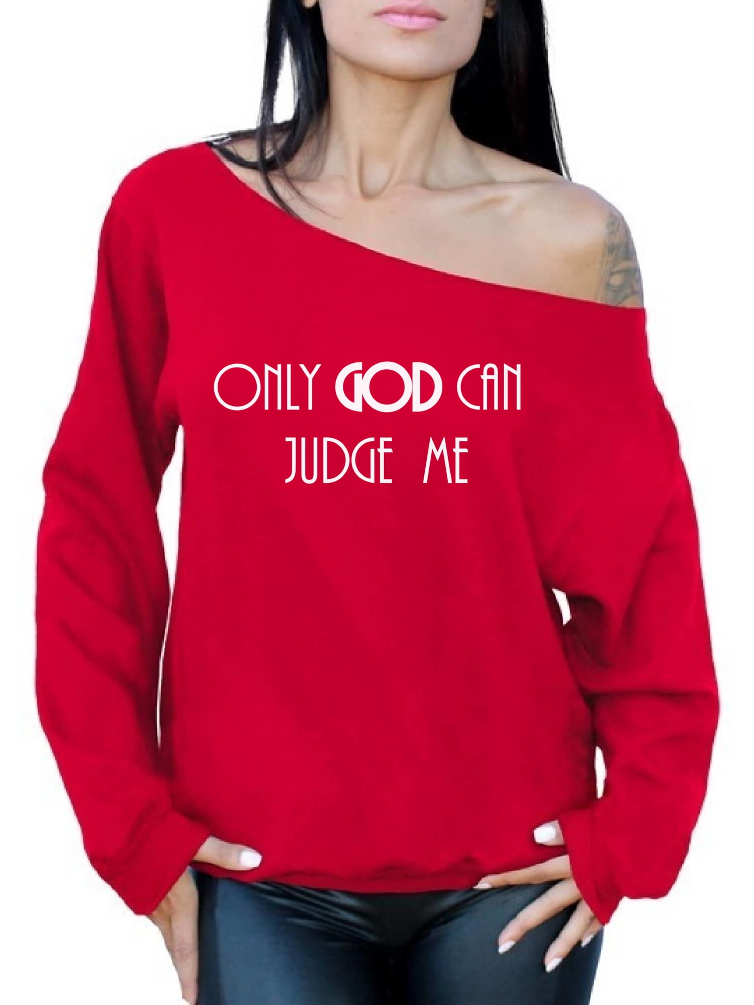only shoulder sweater