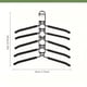 thumbnail image 5 of XHSGX Percha ahorra espacio resistente marco metal almohadilla antideslizante gran capacidad abrigos camisas, 5 of 7