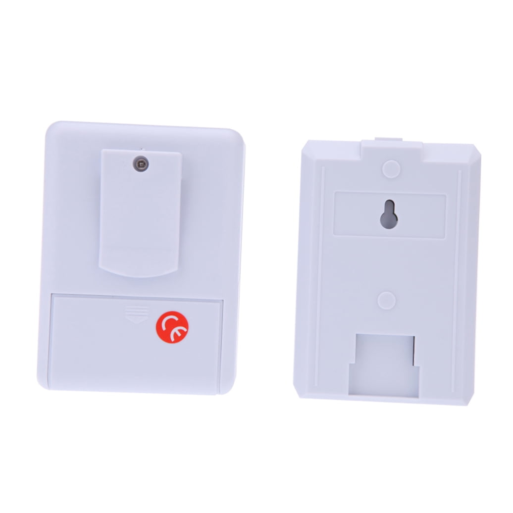 Soimiss Wireless Doorbell Chime White Classic Songs Security Alarm for Guests 1 Set