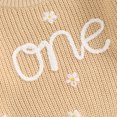 thumbnail image 5 of BemeyourBBs Baby Girl First Birthday Outfit One Embroidery Sweater Pullover Oversized Knit 1st Birthday Winter Cute Clothes, 5 of 7