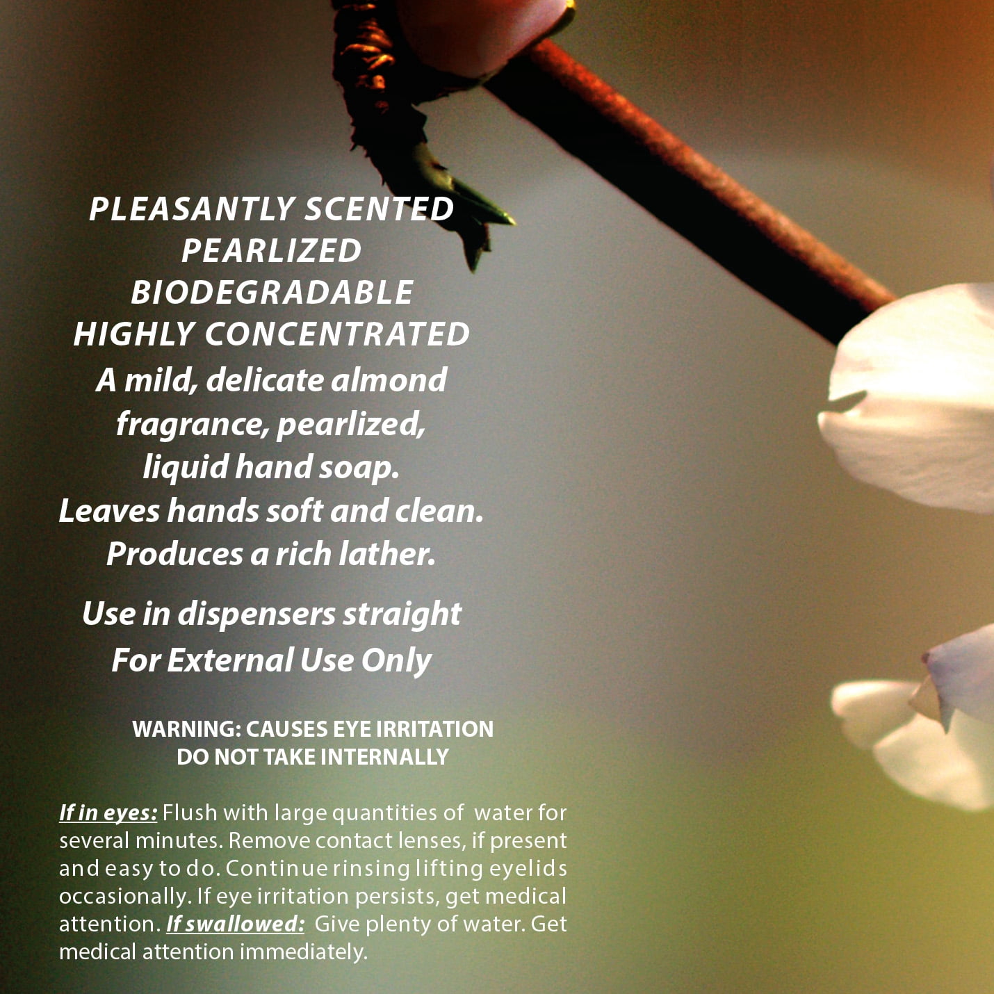 Quality Chemical / Almond Pearl Luxury Hand Soap / All Skin Types / 4 Gallon Case