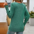 thumbnail image 7 of XuJwPNcy Women's Long Sleeve Shirts Casual Crew Neck Puff Sleeve Loose Flowy Blouse Shirts Tunic Fall Tops, 7 of 7