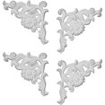 thumbnail image 2 of Ekena Millwork 7 7/8"W x 7 7/8"H x 3/4"P Colton Flower Onlay, 2 Lefts & 2 Rights, 2 of 3