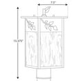 thumbnail image 2 of Trellis Collection Antique Bronze One-Light Post Lantern, 2 of 2