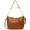 Brown, variant on Small Shoulder Handbags for Women Waterproof Purse Soft Leather Crossbody Bags with Removable Shoulder Straps