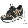 thumbnail image 5 of XIMIN Ladies' New Flat Bottomed Leopard Print Lace Up Casual Sports Light Shoes for Foreign Trade Sports Running Shoes Womens Sneaker Boots Wide Footwear, 5 of 8