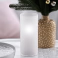 thumbnail image 4 of WGV Frosted Glass Hurricane Candle Shade Chimney Tube  - 5" Wide x 14" Height, Good quality, Heavy Weighted Base - 1 Pc, 4 of 7