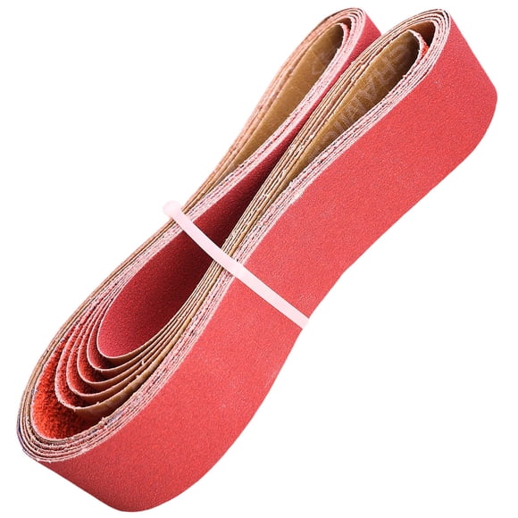 Tonmp 6 PCS 2 x 48 Inch Metal Grinding Ceramic Sanding Belts Kit -1 Pcs Each of 36 40 60 80 100 and 120 Grits Premium Sharpening Sander Belts(2x48 Inch)