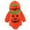 Orange, variant on Infant Baby Girl Boy Halloween Pumpkin Costumes Romper Hoodie Cotton With Hat Set Baby Halloween Outfit Pumpkin Costume 3-6 Months