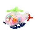 thumbnail image 1 of Helicóptero de juguete transparente para niños, helicóptero de juguete eléctrico, luz y música frías, estructura de engranajes mecánicos, verde, 1 of 6