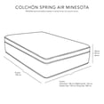 thumbnail image 4 of Colchón Minesota King Size + Almohada One + Protector Cloud + Sábanas Softy + Edredón Homy, 4 of 8