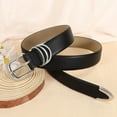 thumbnail image 6 of Women Leather Belt with Gold Buckle Ladies Faux Leather Belt for Jeans Pants, 6 of 7