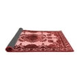 thumbnail image 2 of Ahgly Company Indoor Round Oriental Red Industrial Area Rugs, 5' Round, 2 of 4