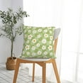 thumbnail image 5 of Yiaed Daisies Flowers Print Pillow Covers Super Soft Decorative Square Throw Pillow Covers Case Cushion Covers for Sofa Couch Bedroom Car Decor（No pillow core）-22"x22", 5 of 7