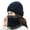 Navy Blue, variant on Skymirror 2Pcs/Set Women Hat Scarf Warm Neck Thicken Knitted Winter Hat Face Cover for Outdoor