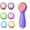 Purple, variant on ABCISI Facial Cleansing Brush Electric, Silicone Heated Face Scrubber with 7 LED Lights, Rechargeable Vibration Exfoliating Cleanser for Deep Cleaning & Gentle Massage, Skin Care Tool (Brown)