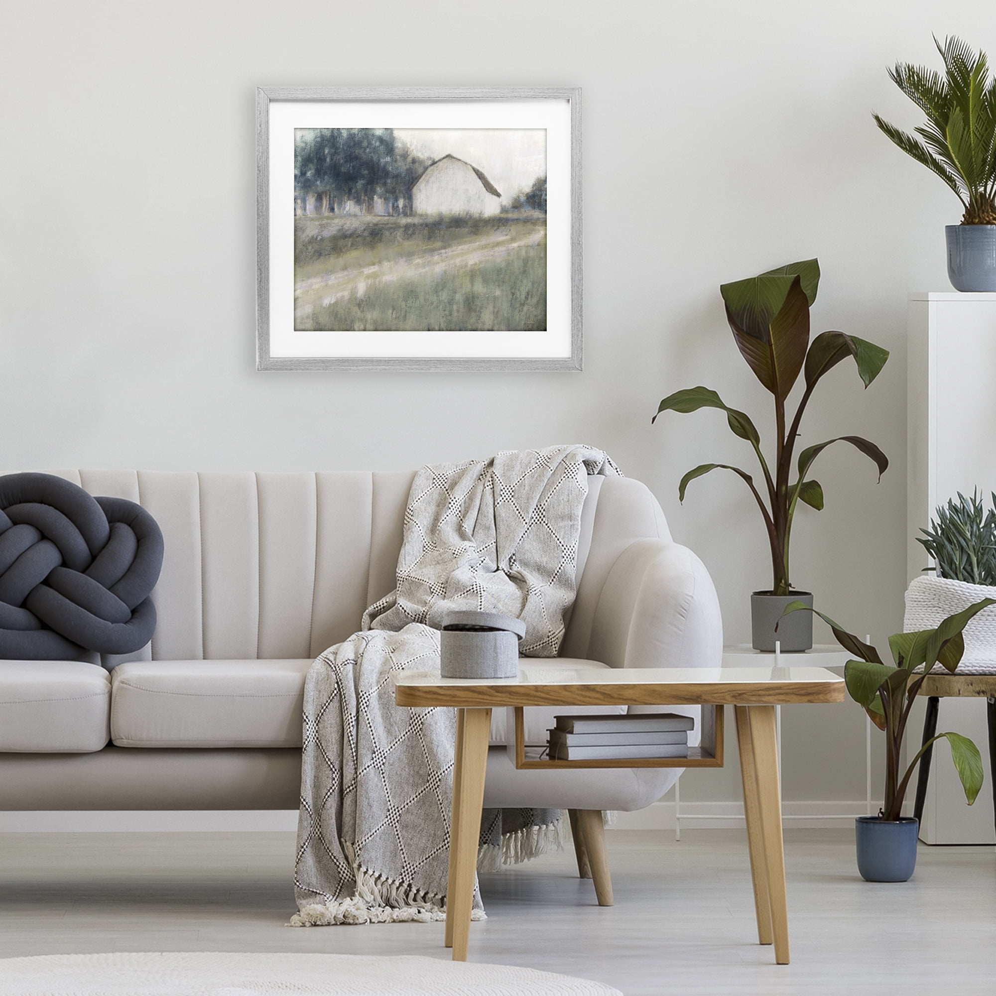 Stupell Industries Another Path Abstraction Gray Framed Print Under Glass, design by Kamdon Kreations