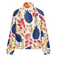 thumbnail image 6 of Jackets for Women Winter Coat Jackets Flannel Stand Collar Jacket(Autumnal Fruit Floral Seamless Pattern,Size:S-4XL), 6 of 7