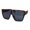 Snake Skin Black, variant on Animal Print Flat Top Rubberized Matte Plastic Shield Mob Sunglasses Snake Skin Black