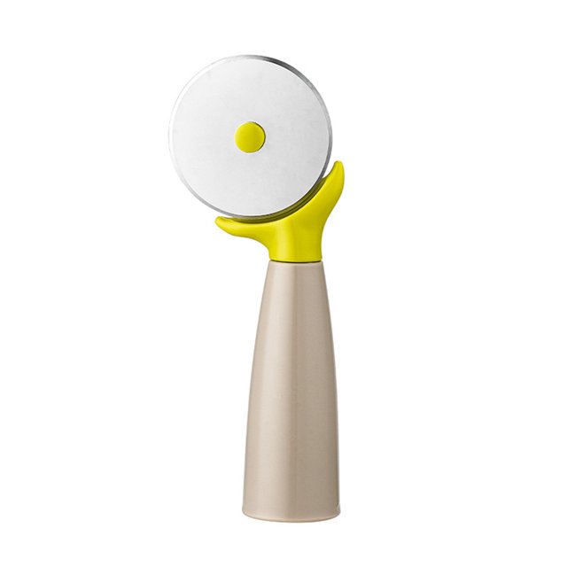 Cateissary Herramienta para rebanar Pizza, rebanador de pastel Vertical de mano, mango de plástico ergonómico, accesorios para hornear, utensilios de Cocina y Comedor Cateissary HA066627-00