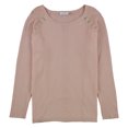 thumbnail image 1 of Calvin Klein Womens Hardware Detail Pullover Sweater, Pink, X-Large, 1 of 1