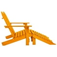 Adirondack garden bench 2seater with footrest fir wood orange