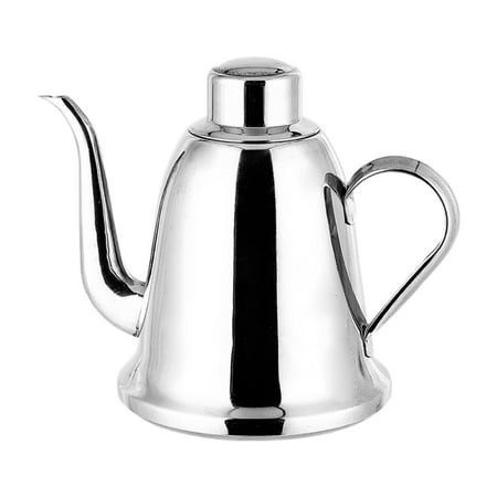 

deevoka Oil Bottle Stainless Steel Stainless Steel Oil Kettle Home Oil Dispenser Pot 500ml