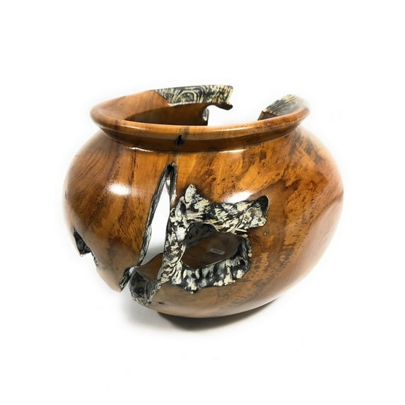 Teak Root Bowl Urn Small 11" X 11" X 7" - Architectural Home Decor | #lpu503s