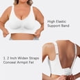 thumbnail image 6 of Everyday Bras for Women Athletic Bra for Women Work Out Bras Pack of Bras for Women Athletic Sports Bras Wireless Bras for Women Womens Bras Push up No Underwire Sports Bra with Support The White L, 6 of 8