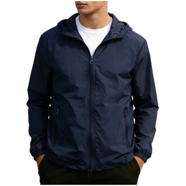 Maean Mens Sun Protection Jacket Lightweight Zip up Hoodie Athletic Jackets Hiking Casual Summer Loose Tops
