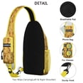 thumbnail image 3 of Sac à Dos à Bandoulière Imprimé Frites, Mignon Sac à Collation Croquant avec Design de Frites au Fromage et de Nourriture de Rue pour les Amateurs de Frites, 3 of 5