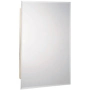Zenith M119 White Beveled Swing Door Medicine Cabinet