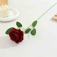 thumbnail image 6 of Artificial Flowers Bouquet for Wedding Centerpieces & Home Decor | 48cm Silk-Like Plastic Roses in Pink, Beige, White, Red, Wine, Hot Pink, Yellow, 6 of 8