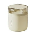 thumbnail image 3 of Small Trash Can with Lid, Mini Trash Can for Bathroom, Office and Bedroom, Small Bathroom Garbage Can with Swing Top, Compact Waste Basket for Desk, Dorm & Home, Beige - Xuniizn, 3 of 7