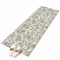 thumbnail image 2 of 2'x6' Rug Runners for Hallways Kitchen, Spring Flowers Non Slip Entryway Beside Floor Carpet Runner, Farmhouse Sage Green Pastoral Floral Leaf Washable Laundry Room Bedroom Throw Rugs Mat, 2 of 8