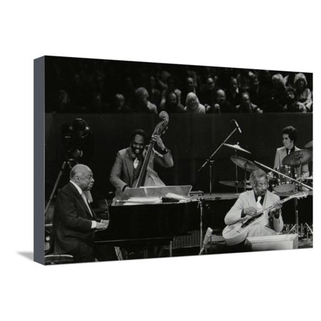The Count Basie Orchestra in Concert at the Royal Festival Hall, London, 18 July 1980 Stretched Canvas Print Wall Art By Denis Williams