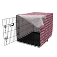 thumbnail image 3 of Geometric Dog Crate Cover, Octagonal Stars Formed by Zigzag Lines and Triangles, Easy to Use Pet Kennel Cover Small Dogs Puppies Kittens, 7 Sizes, Blue Violet Blue Violet, by Ambesonne, 3 of 6