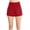 B-Red, variant on Women's Athletic Solid Color Shorts For Women Running Workout Gym Short Dry High Waisted B-Red