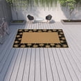 thumbnail image 2 of HomeRoots 507660 9 x 13 ft. Stain Resistant Indoor & Outdoor Area Rug, Beige, 2 of 5