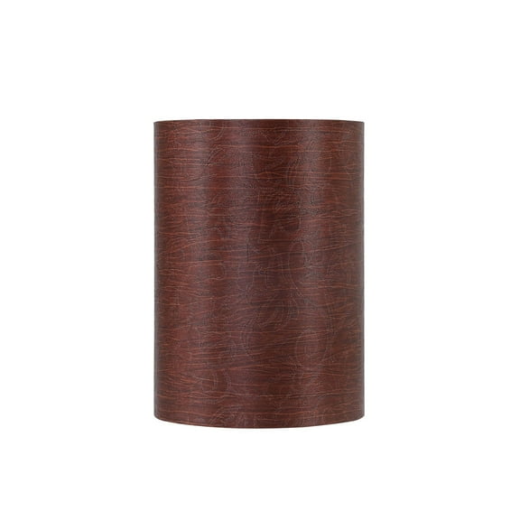 Aspen Creative 31402 Transitional Drum (Cylinder) Shape Spider Construction Lamp Shade in Brown, 8" wide (8" x 8" x 11")
