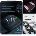 thumbnail image 4 of Cojín para asiento de coche con refrigeración eléctrica por USB, de seda de hielo transpirable, con espaciador 3D, para verano, con ventiladores de aire incorporados para todas las sillas, 4 of 5