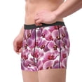 thumbnail image 3 of Wukai Orchids Flowers Print Men’s Underwear Breathable Boxer Briefs,&nbsp;Moisture Wicking & Breathable-Small, 3 of 7