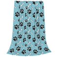 thumbnail image 2 of Sikiie Cute Dog Footprints Ultra-Soft Micro flannel Blanket Luxury All Seasons Warm Blanket for Bedding Sofa and Travel (4 sizes)-40"x30", 2 of 7