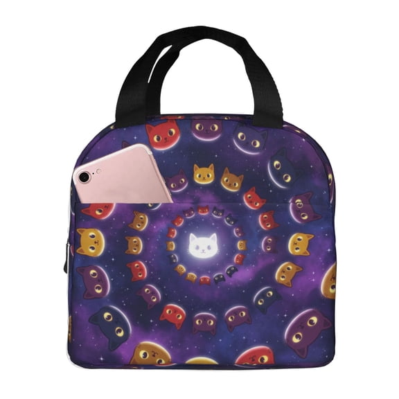 Cat Lunch Bag Lunch Box For Women,Leakproof Lunch Tote Large Capacity,Reusable Insulated Lunch Tote Bag,Keep Warm And Fresh,Cooler Bag Lunch Container For Work/Office/Picnic/Travel